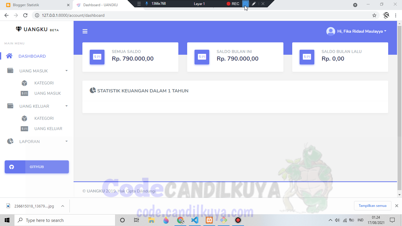 √ Aplikasi Sistem Manajemen Keuangan Laravel Gratis