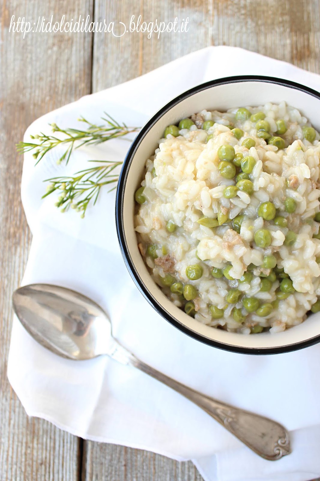 i dolci di laura Riso e piselli ovvero Risi & Bisi alla