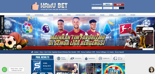 KAMUBET - Situs Judi Online, Judi Bola Terpercaya dan Agen Casino Terbaik