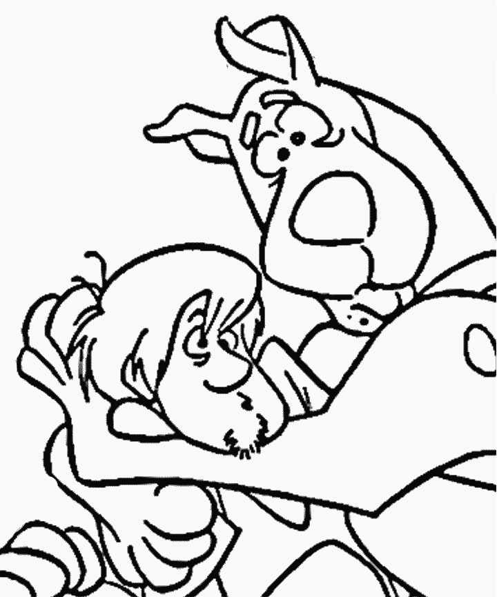 valentine scooby doo coloring pages - photo #29
