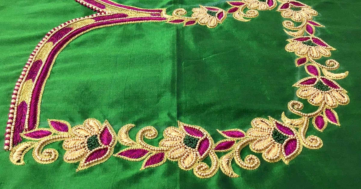 Aari embroidery blouses with tracing paper Aari embroidery blouses with tracing paper