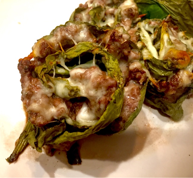 The Foraged Foodie Florentine curly dock & ground beef pinwheels