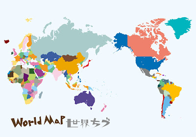 世界地図イラスト