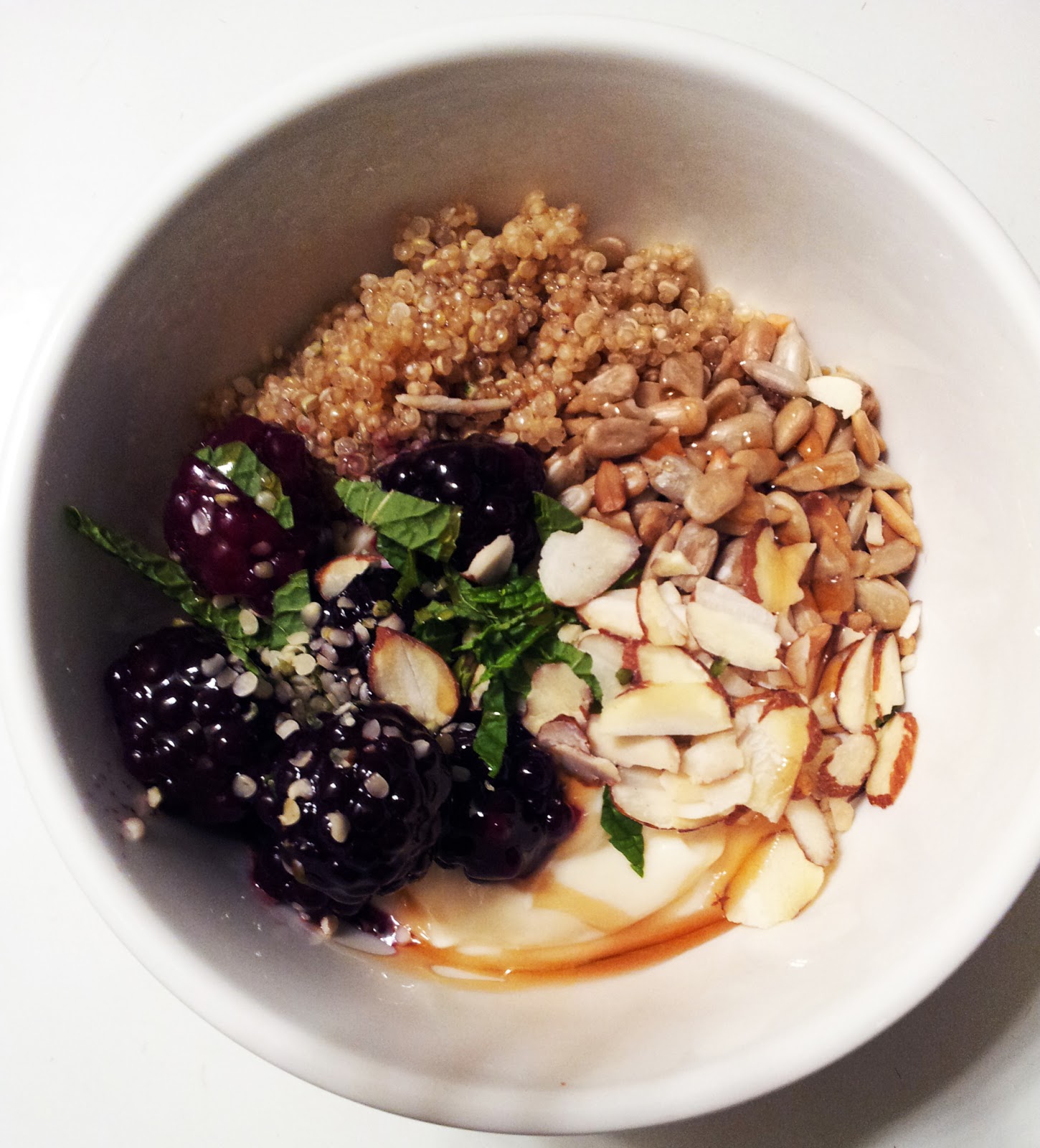 A Profound Hatred of Meat Quinoa Yogurt Breakfast Bowl