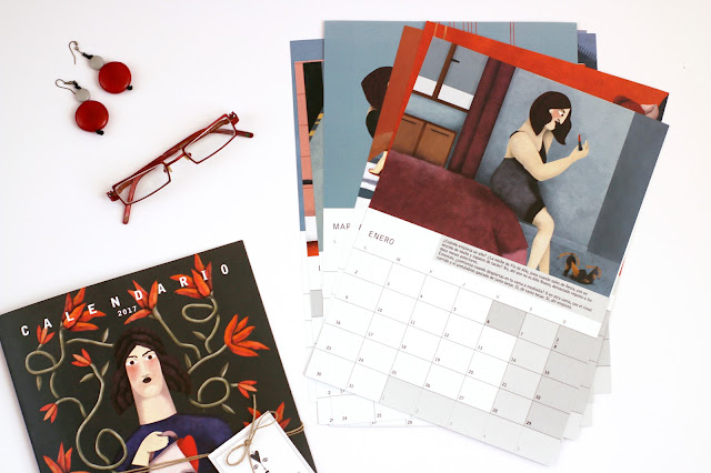 Portada y planificadores mensuales del calendario ilustrado de 2017 - 2017 ilustraste calendar cover and mostly planners prints Portada y planificadores mensuales del calendario ilustrado de 2017 - 2017 ilustraste calendar cover and mostly planners prints