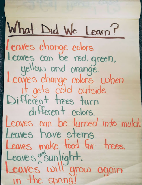 Kelly's Classroom Online: Leaves in Fall by Mari Schuh