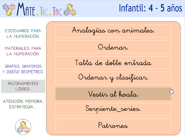 matetictac_infantil. Presentación.