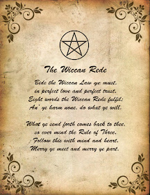 My Wiccan Thoughts: The Wiccan Rede