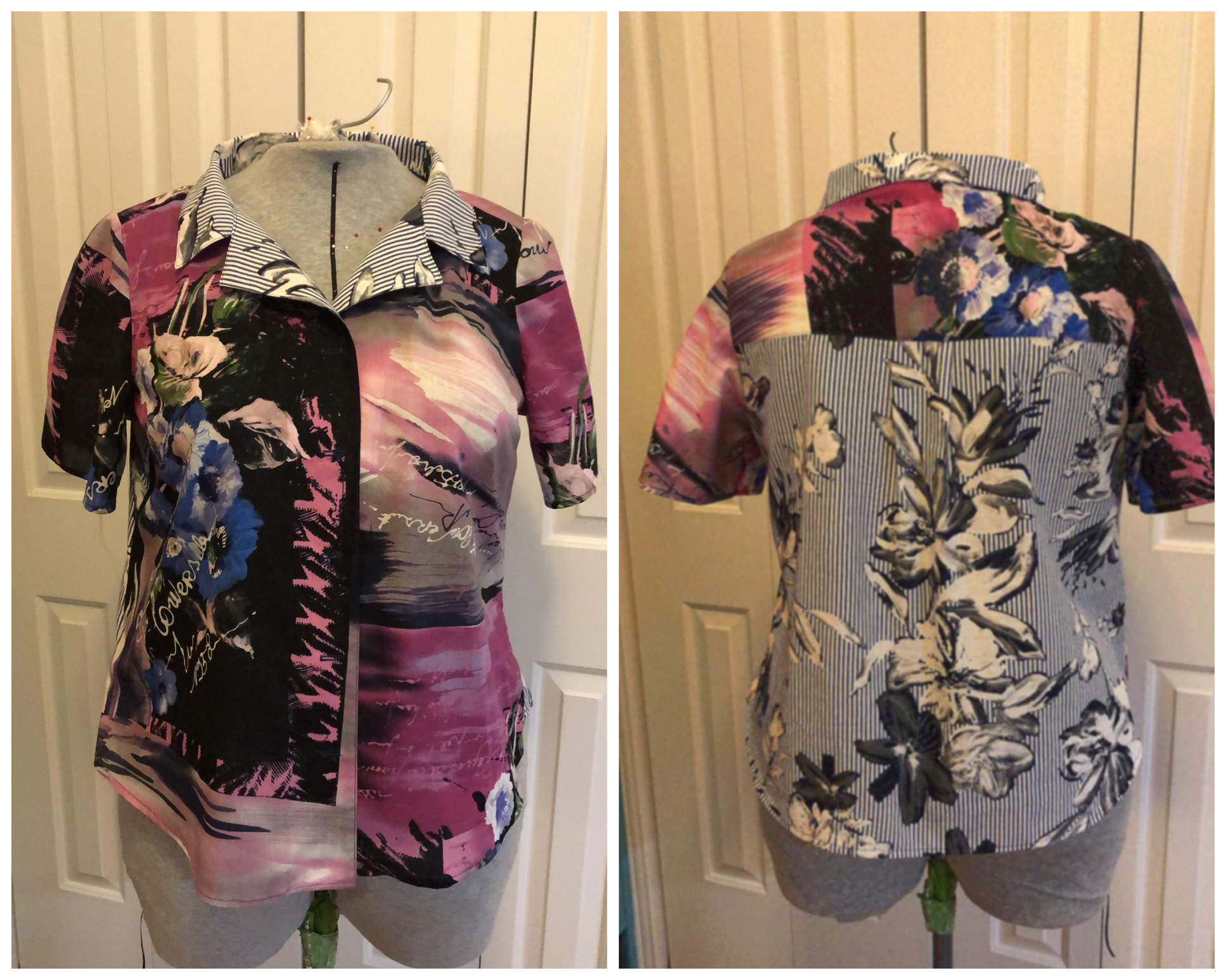 10 sewing machines & a serger: Camp Shirt from a virtual American