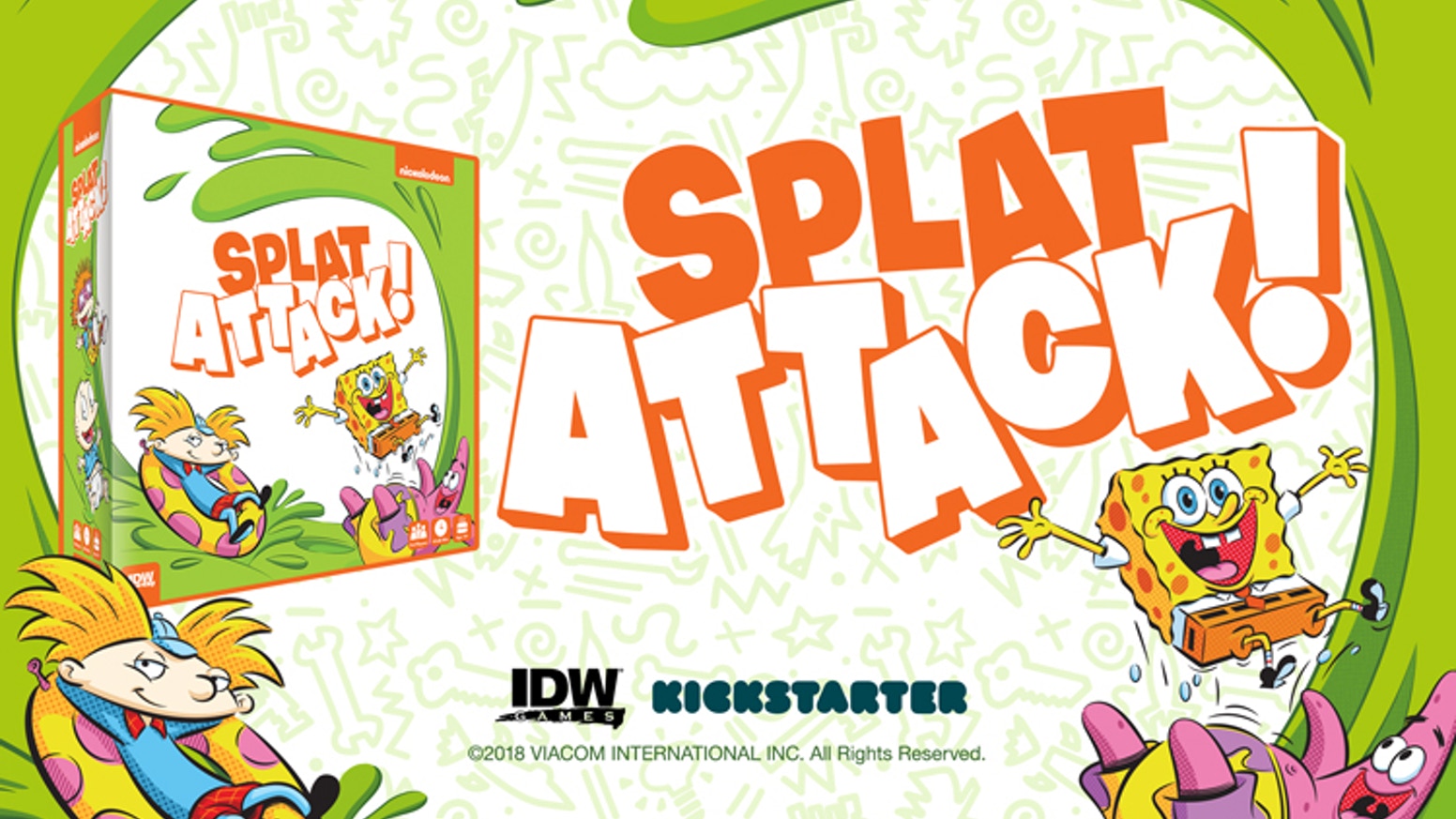 NickALive! IDW Games To Release 90sNick Themed 'Nickelodeon Splat Attack!' Board Game
