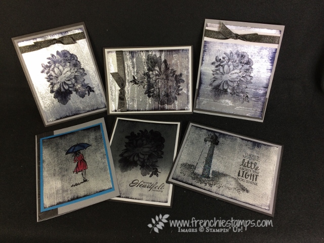 Black Ice Technique, Heartfelt Blooms, Stampin'Up!, Frenchie Stamps
