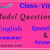 Model Question -7 | English | Class 8  | Question & Answer | Grammar 