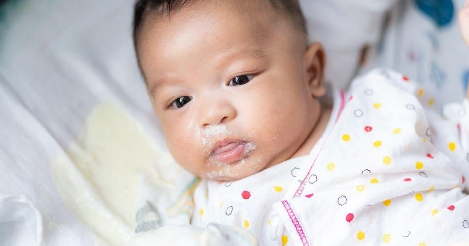 Beware of projectile vomiting babies vomit and spit a lot Easy Heal