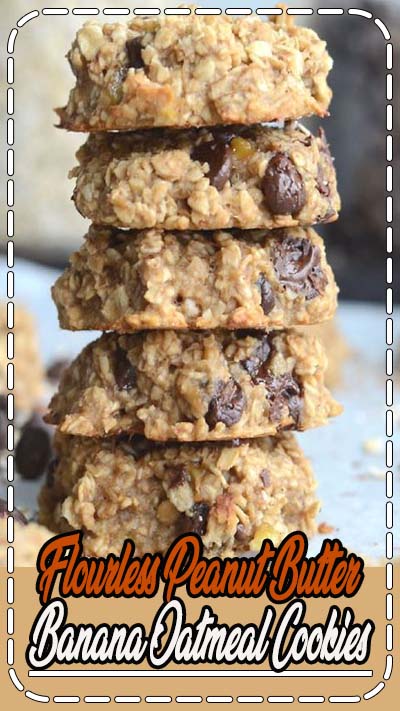 These flourless peanut butter banana oatmeal cookies require just 3 basic ingredients to make then you can have some fun with add-ins like chocolate chips! These cookies are a wholesome treat you can enjoy anytime of the day as a healthy way to satisfy your sweet tooth