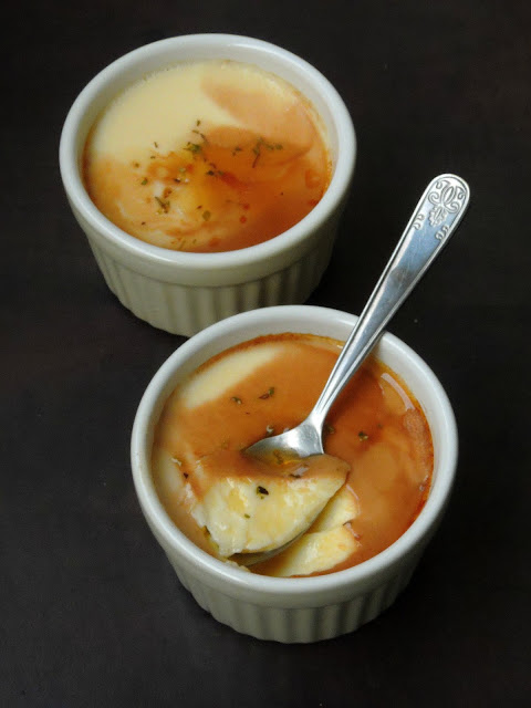 Savoury steamed eggs