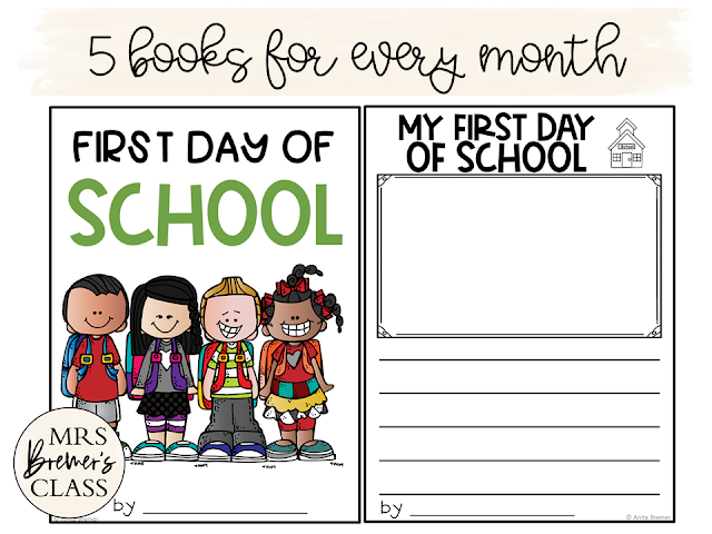 This pack contains a full year of class books. There are 5 class book template options for every month. The book covers come in both color and in black and white options. These class-made creations are sure to be a hit in your reading center. Kids LOVE to read their own writing…and writing done by their friends. THESE WILL BE THE FAVORITE BOOKS IN YOUR CLASS LIBRARY!