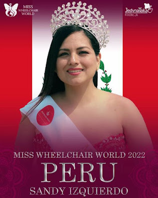 Sandi Izquierdo Tafur finalist from Peru  in Miss Wheelchair World 2022
