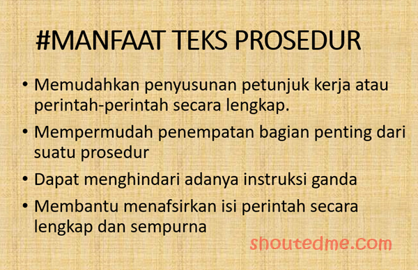 Berdasarkan Isinya Apakah Fungsi Teks Prosedur Itu