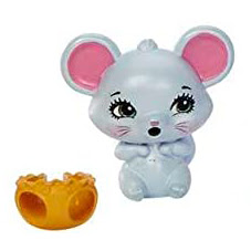 Enchantimals Mouse City Tails, Main Street Theme Pack Mouse Baby Buggy Figure