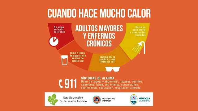 Golpe de calor: Que hacer cuando hace muchos calor en Mendoza