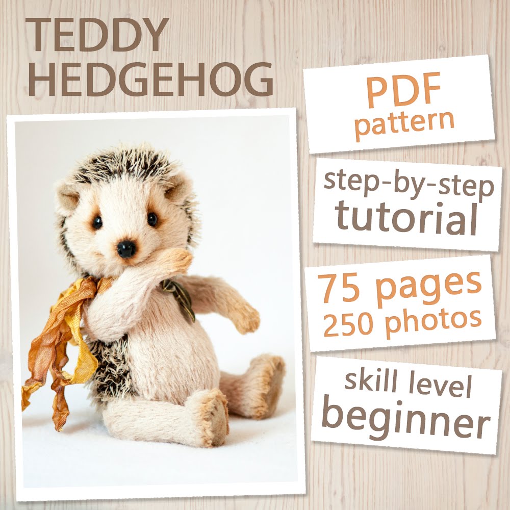 Teddy Hedgehog Pattern & Tutorial