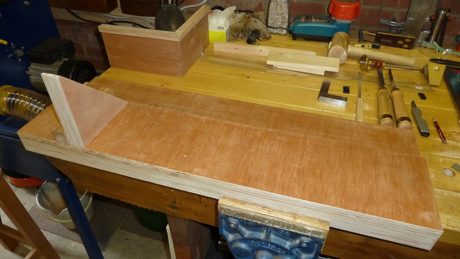 Barry's Wood World Shooting Board and plane handle