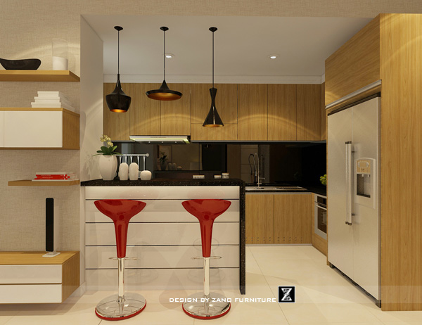 Thiết kế nội thất phòng bếp đẹp, hiện đại tại TP.HCM 35