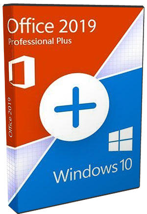 Windows 10 Pro 19H2 1909.10.0.18363.719 Con Office 2019 poster box cover