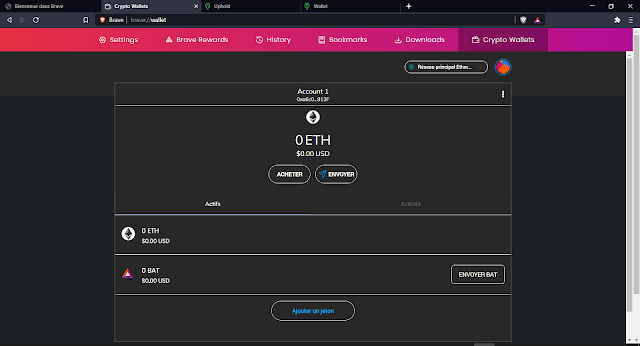 Configurer un portefeuille crypto