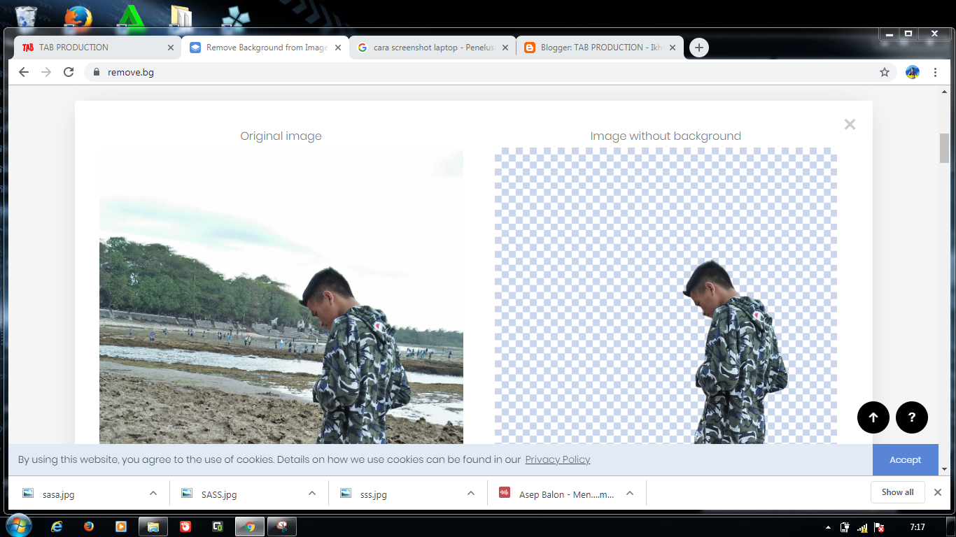 TUTORIAL HAPUS BACKGROUND ONLINE TANPA RIBET TAB PRODUCTION