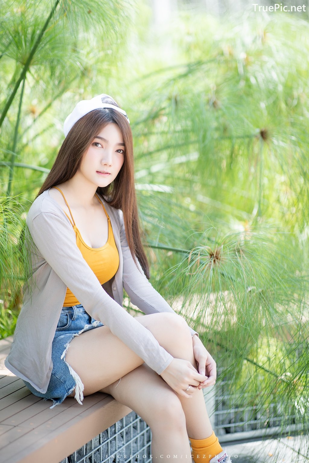 Image-Thailand-Cute-Model-Creammy-Chanama-Beautiful-Angel-In-Flower-Garden-TruePic.net- Picture-50
