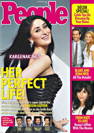 Kareena Kapoor - Cover Photo Of People Magazine - October 2012
