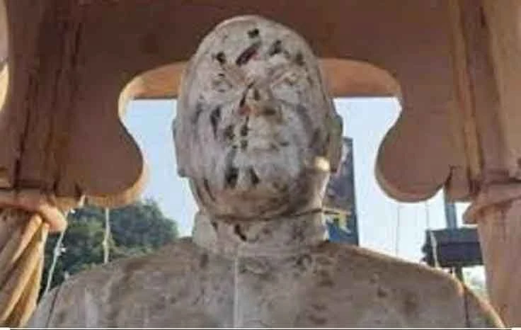 News, National, India, Rajiv Gandhi, Prime Minister, Narendra Modi, Uttar Pradesh, Rajiv Gandhi statue defaced in Varanasi