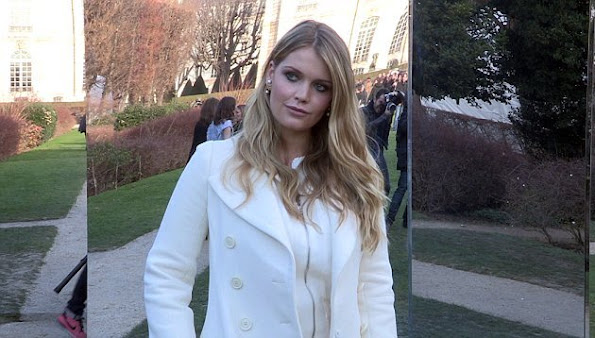 Princess Diana's niece Lady Kitty Spencer attend the Christian Dior Spring Summer 2016 show