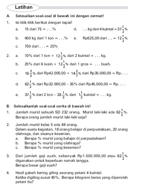 Soal Matematika Kelas 5 Kunci Dunia Soal Matematika Kelas 5 Kunci Dunia