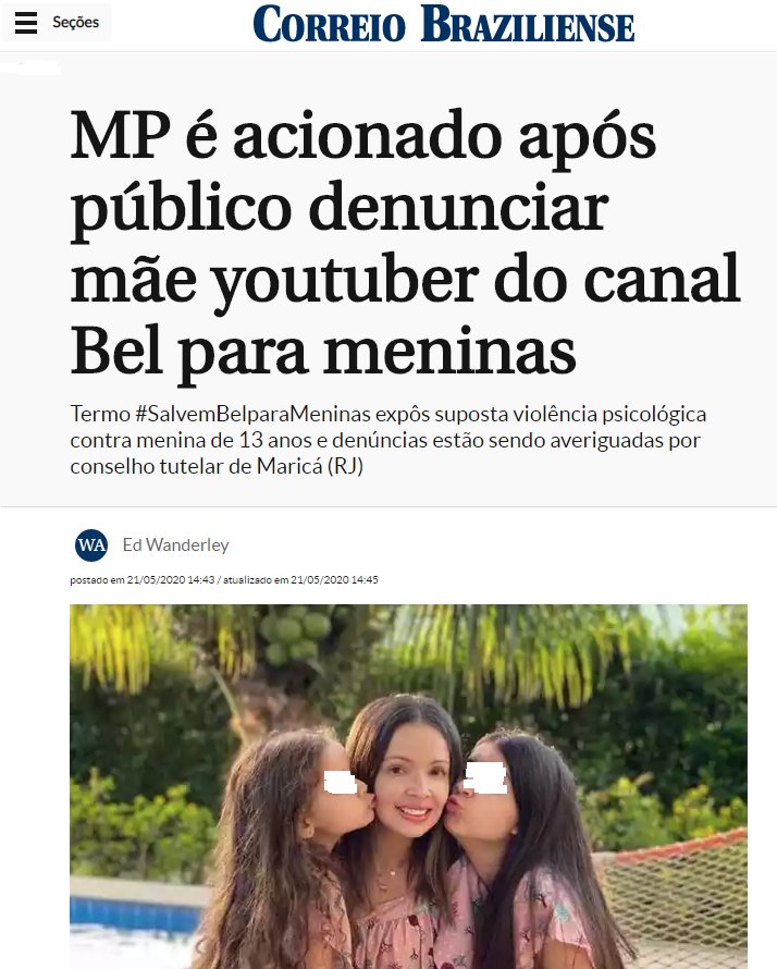 Caso 'Bel para Meninas' e a exposição infantil nas redes - 28/05/2020 -  Educação - Folha