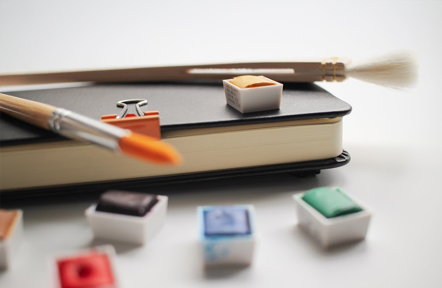 Dibujando experimentando acuarela dibujo