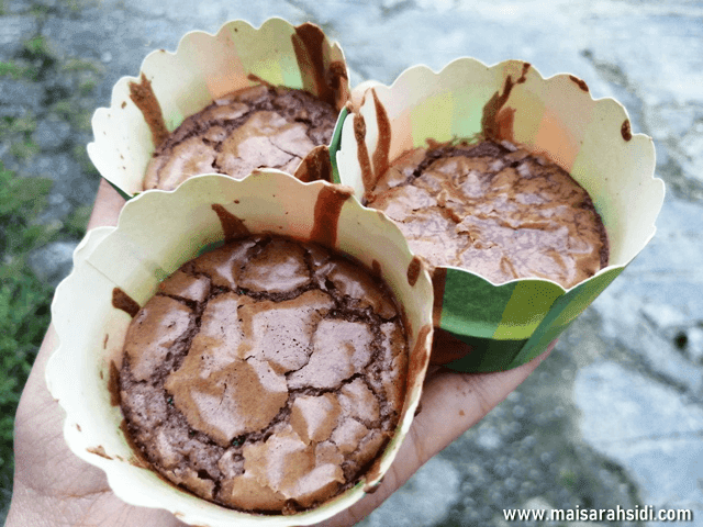 Resepi Brownies in Cup Sedap MaisarahSidi.com