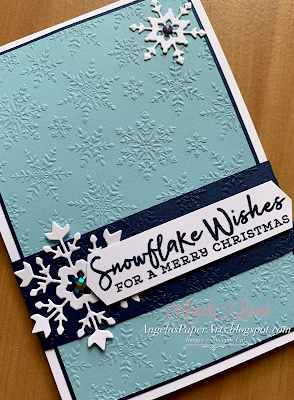 Snowflake splendour pop & twist card by Angela's PaperArts featuring Stampin' Up! Snowflake Splendour Suite