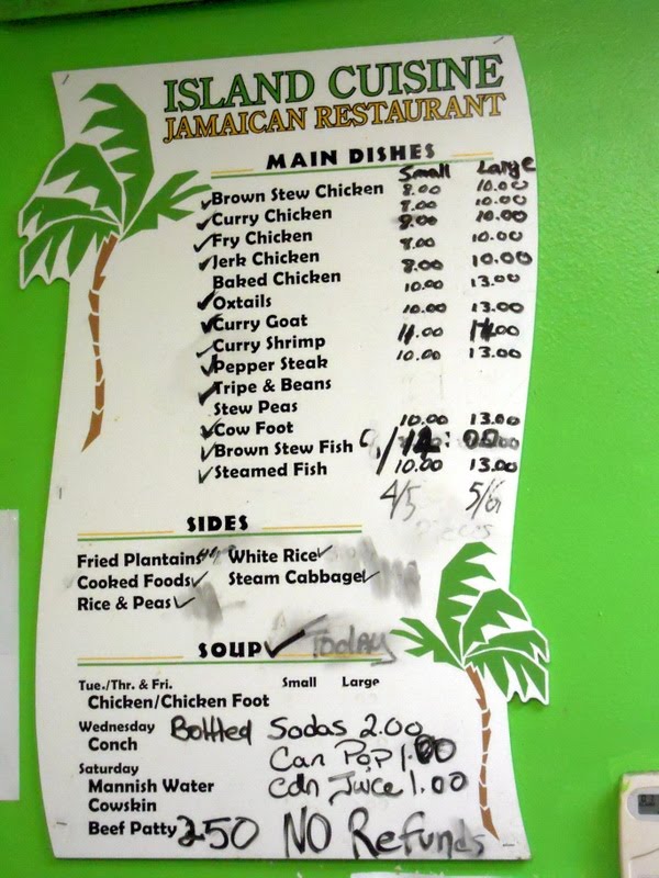 Dine O Mite! Island Cuisine "Where they fucked up the sign but not