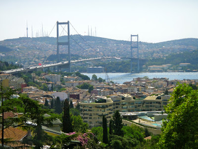 Crossing Bosphorus Bridge from Istanbul