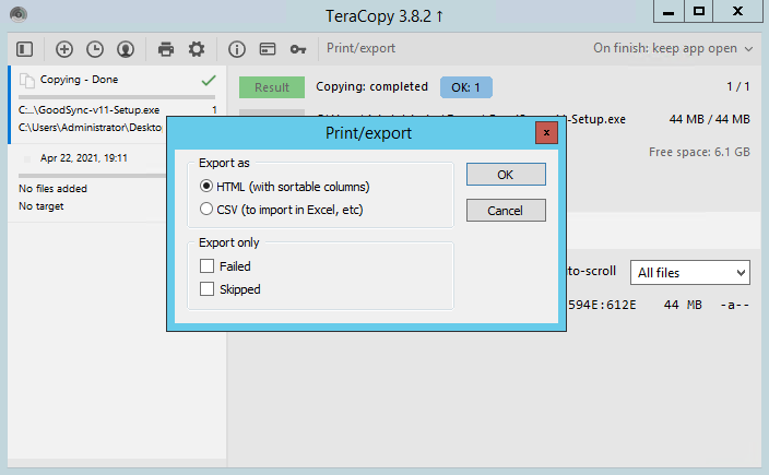 TeraCopy 3.8.4 TeraCopy 3.8.4