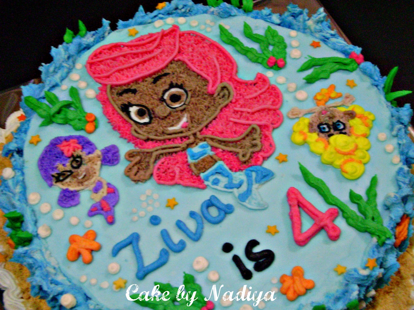 Nadiya's Tastes Of Maldives Bubble Guppies Butter Cake with Butter
