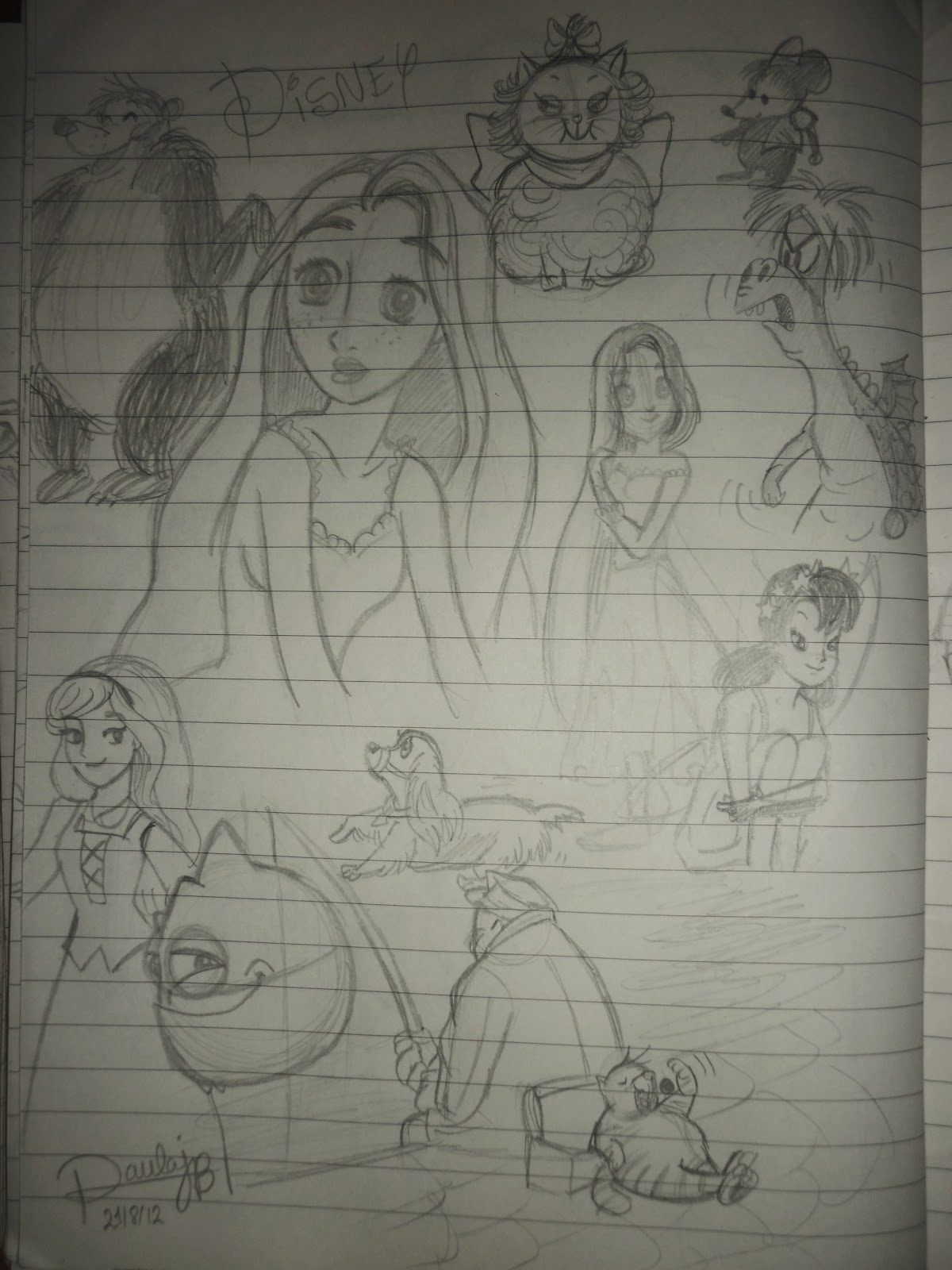 El lápiz con el que dibujo: ¡¡Dibujos Disney!!