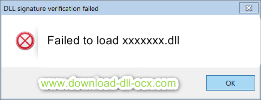 Failed to load xxxxxxx.dll