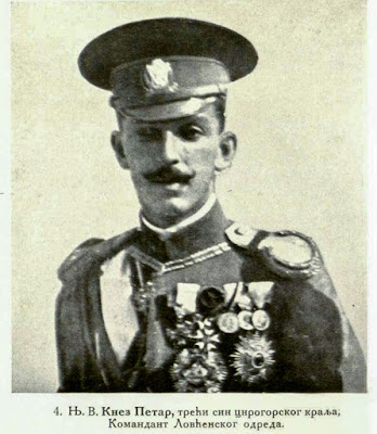 H. H. Prince Petar, the 3rd son of the King of Montenegro, Commandant of the Lovcen division