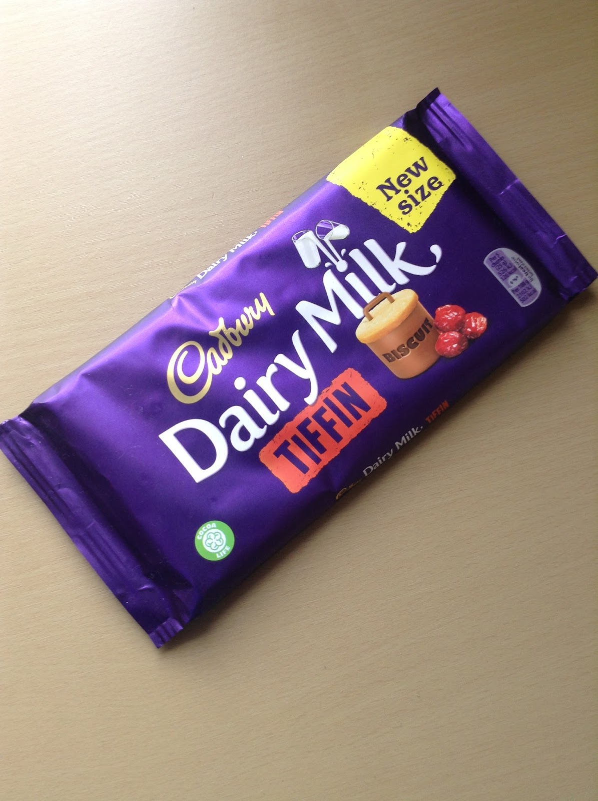 Cadbury Dairy Milk Tiffin New Size Bar