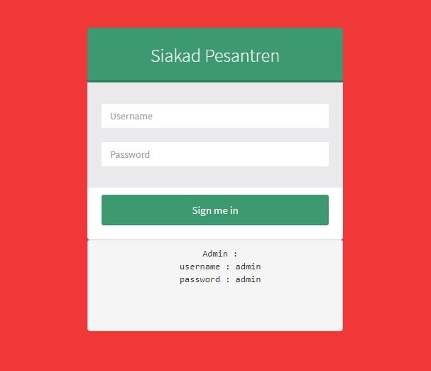 Aplikasi Siakad Pesantren Berbasis Web Free Download
