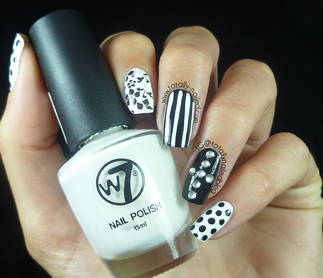 Guest Post from Totally Nailed Monochrome Brit Nails