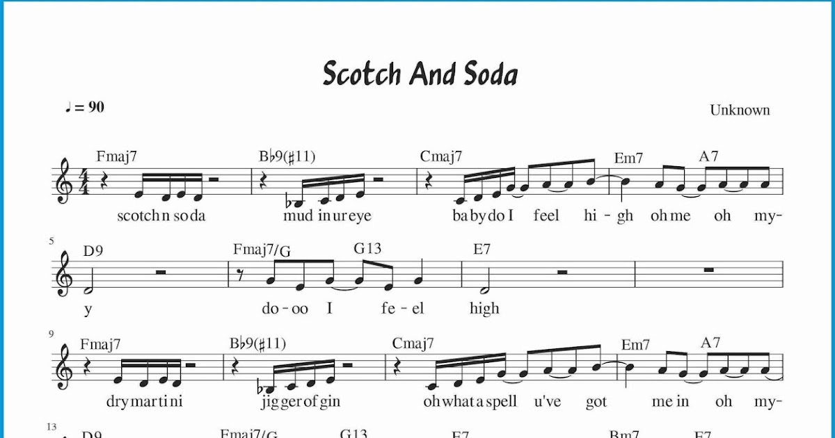 Chord Lagu Scotch and Soda SEPUTAR MUSIK